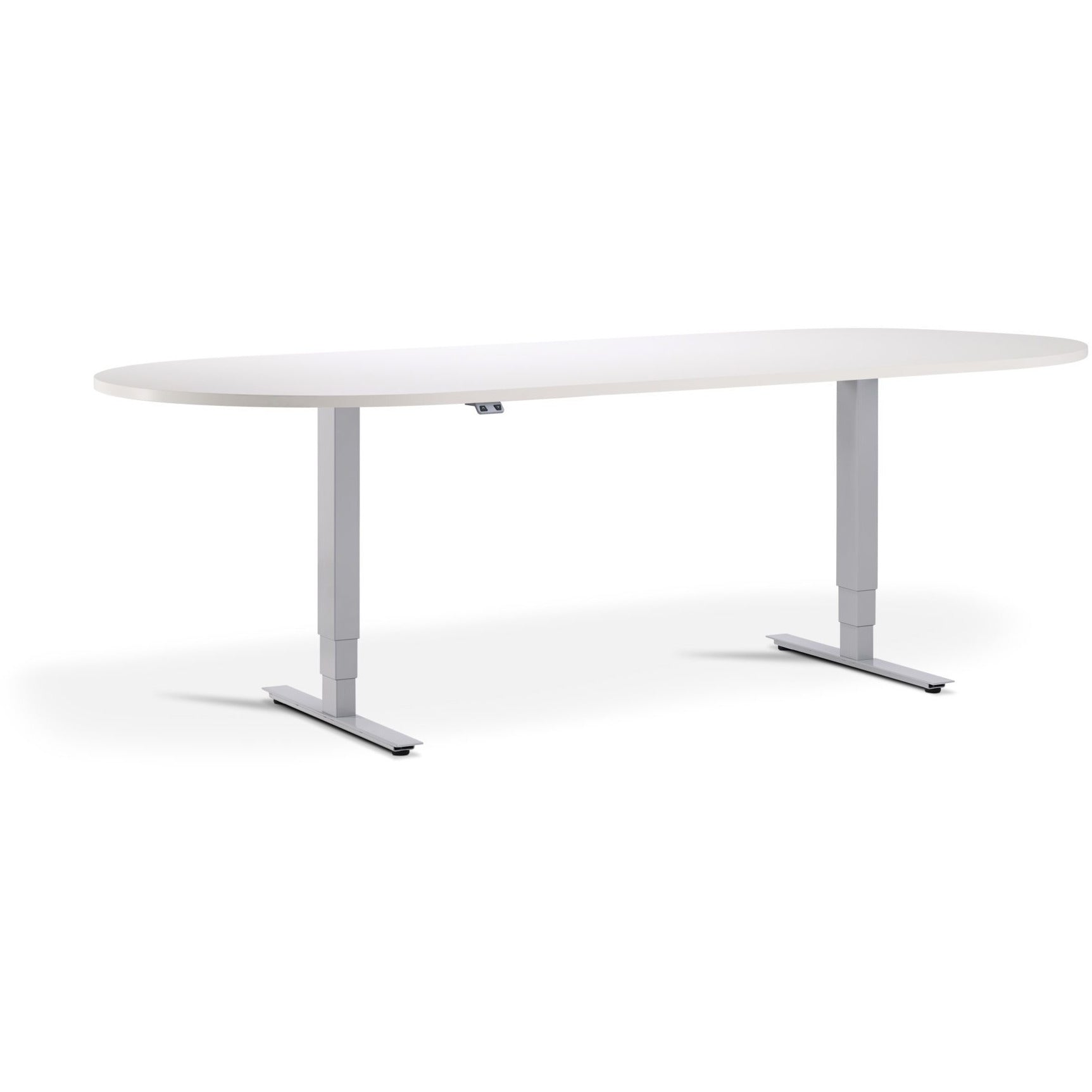 Advance - Height Adjustable Meeting Table with D-End - UK Ergonomics